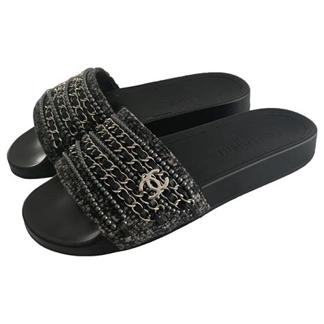 pantoletten chanel|schuhe Chanel damen.